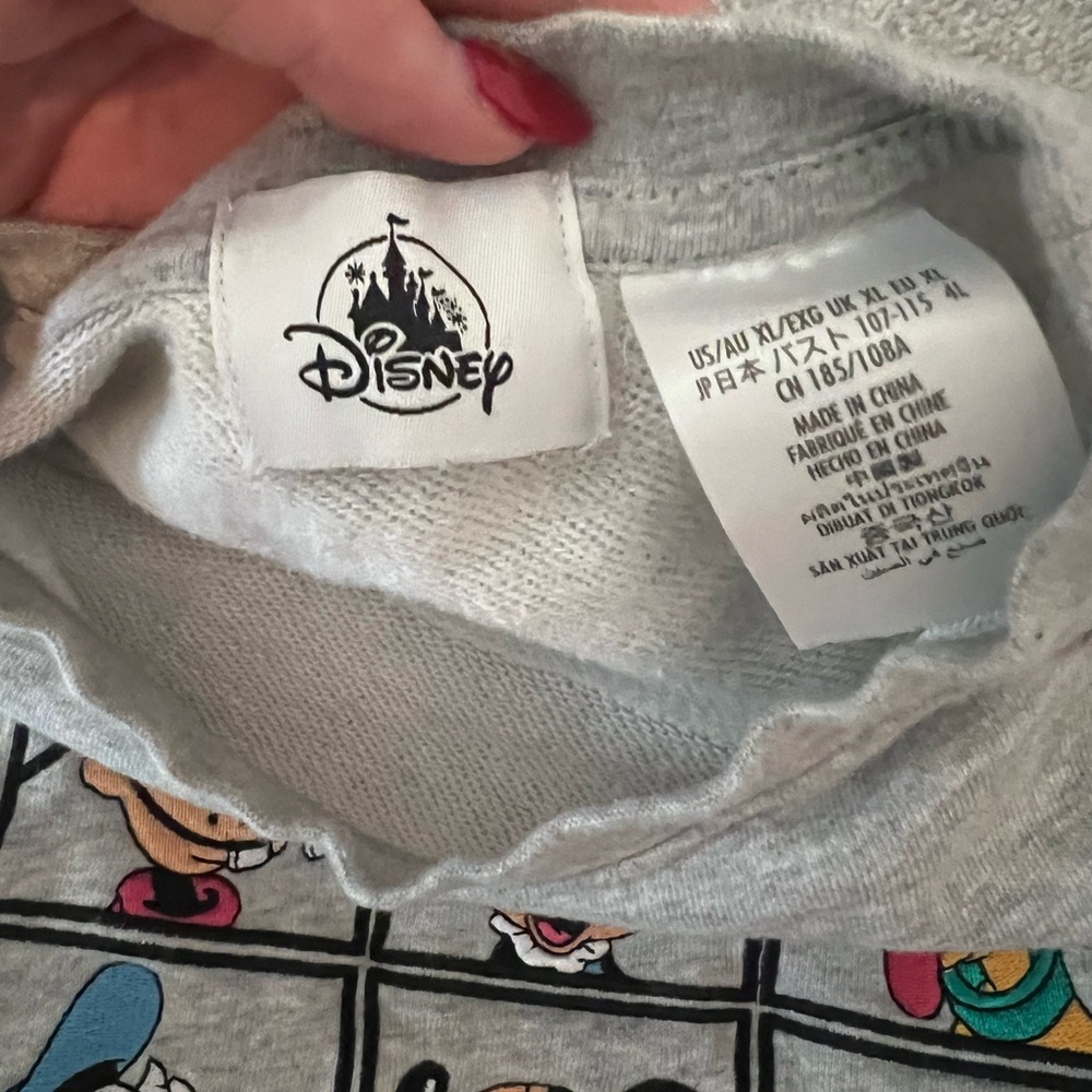 Disney Gray Sweatshirt with Cartoon Design - Picture 2 of 3